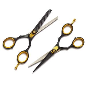 Professional Hair Cutting Scissors Set with Dragon Handle Stainless Steel Quality <b>Barber</b> Tools Sharp <b>Blade</b> Tip for Hairdresser - Product Image 4
