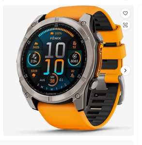 OFFRE Montre connectée GPS multisports Garmin Fenix 8 - 51 mm AMOLED Sapphire Titanium Orange - Product Image 1