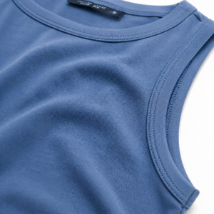 Débardeur femme personnalisé en stock, sans manches, pour la gym, en coton, en vente - Product Image 6
