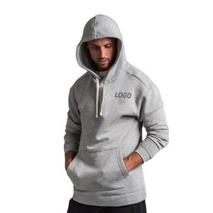 Custom Print Embroidered <b>Hoodie</b> for <b>Men</b> Oversized Pull Sweatshirt 500g <b>Thick</b> Cotton Fleece Heavyweight Pullover for Autumn - Product Image 1