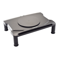 Support de refroidissement pour ordinateur portable en plastique efficace avec base pivotante à 360° et design réglable en hauteur