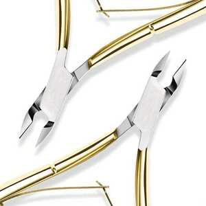 Stainless Steel Cuticle Nipper Rose Gold Handle Laser Logo Nail Clipper Pedicure Tool Finger & <b>Toe</b> Personal Care ANAAIF - Product Image 2