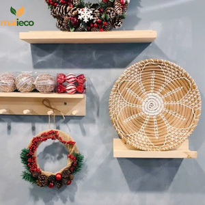 Cestas de mimbre de diseño Art Deco para colgar en la pared de algas marinas bohemias escandinavas, tamaño de Color personalizado de Vietnam para aniversario de bodas - Product Image 5