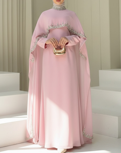 Tenue islamique modeste pour femmes, design de kaftan abaya modeste avec de magnifiques perles, idéal pour les occasions spéciales, abayas 2026 - Product Image 1