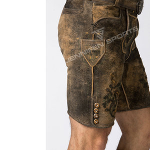 Services OEM, prix raisonnable, shorts pour hommes en daim de chèvre, dernier style, design personnalisé, streetwear, respirant, Lederhosen. - Product Image 4