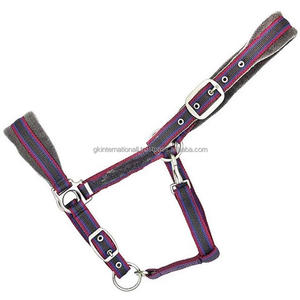 Cuerda ajustable de nailon para montar a caballo, de alta calidad, colorida, estilo Halter, con hardware de níquel y acero inoxidable, venta al por mayor - Product Image 5