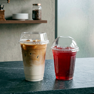 Vaso Desechable de Plástico Transparente PP/PET QUANG QUAN de 16/22/24 oz con Tapa de 95 mm para Bebidas Frías de Café y Té - Product Image 1