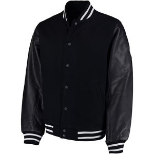 Chaqueta Universitaria Varsity de Cuero Genuino para Hombre, Tallas Grandes, Chaquetas Personalizadas con Grabado, Chaqueta de Invierno Fabricada con Tela de PU - Product Image 2