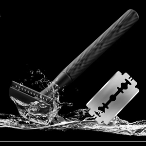 Rasoir de sécurité réglable à double tranchant en acier inoxydable, classique pour hommes, épilation douce à agressive, haute qualité, logo personnalisé - Product Image 4