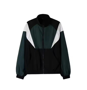 All Custom Made Men Breathable Windbreaker Jacket Plus Size Color <b>Block</b> Lightweight Anorak Jacket Custom Brand Fabrics - Product Image 2