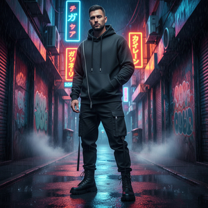 Custom Made Hoodies for <b>men</b> Ergonomic Cut & Sew Panels Hoodie 2026 - Product Image 4