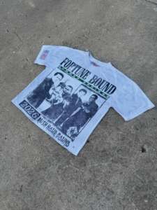 เสื้อยืดโอเวอร์ไซส์ลายกราฟิกวินเทจแบบซักพิเศษสำหรับผู้ชาย ผ้าฝ้าย 100% สตรีทแวร์ ลุคทำสีซีดแบบแอซิดวอช พิมพ์ลาย รับผลิตแบบ OEM ODM - Product Image 6