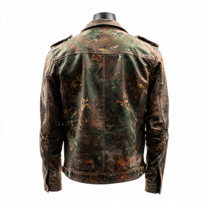 Veste en cuir de style Genz de haute qualité, très élégante et cool - Product Image 5