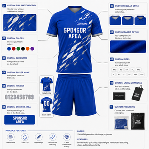 เสื้อฟุตบอลพิมพ์โลโก้ทีมตามสั่ง ผ้าโพลีเอสเตอร์รีไซเคิล ระบายอากาศได้ดี แผงหลังเป็นตาข่าย ซับเหงื่อ สำหรับผู้ใหญ่ทุกเพศ - Product Image 5