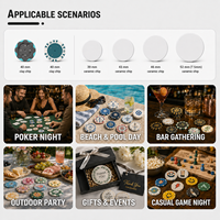 Jetons de poker en céramique personnalisés avec photo, service de personnalisation pour cadeaux d'anniversaire et jeux exclusifs pour les réunions de famille