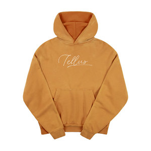 เสื้อฮู้ดผ้าคอตตอน100% สำหรับสตรีทแวร์ผ้าคอตตอนสีพื้นสำหรับฤดูหนาวของ2025 - Product Image 2