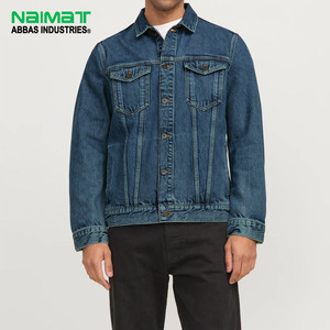 Veste en jean bleue pour homme, style décontracté classique, coupe ajustée, en coton, vêtement d'extérieur, mode streetwear, nouveau style - Product Image 6