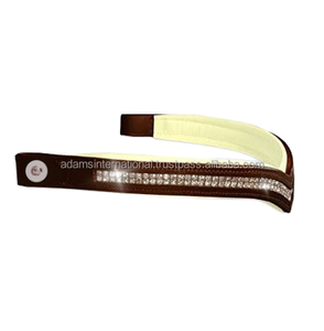 Banda de cuero para cejas de caballo, Calidad única, Mega Diamante ostentoso, banda para cejas en cristal - Product Image 2