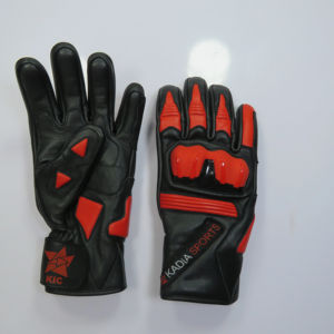 Gants de moto en cuir unisexes de haute qualité en gros, service OEM, gants de cyclisme d'hiver antidérapants à doigts complets pour l'extérieur - Product Image 2