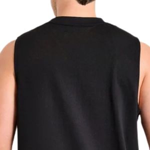 Camiseta sin mangas para hombre, camiseta deportiva sin mangas, mezcla de algodón, chaleco de entrenamiento, ropa deportiva transpirable, ropa de verano, venta al por mayor - Product Image 4