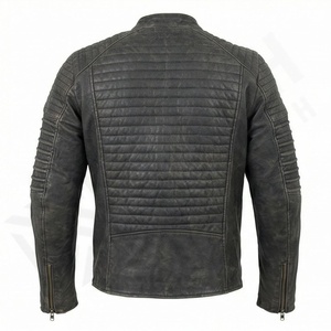 Veste de moto en cuir véritable pour homme de qualité supérieure, nouvelle arrivée, vestes de moto d'hiver, protections amovibles, personnalisables - Product Image 2