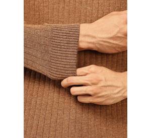 Pull côtelé à col montant pour homme, coupe ajustée, tricoté, OEM/ODM - Product Image 4
