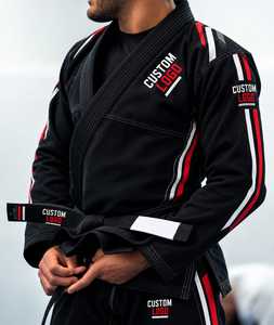 Kimono de Jiu-Jitsu Brésilien Premium 100% Coton Extensible pour la Compétition, Vente en Gros par le Fabricant avec Broderie de Logo Personnalisé - Product Image 2