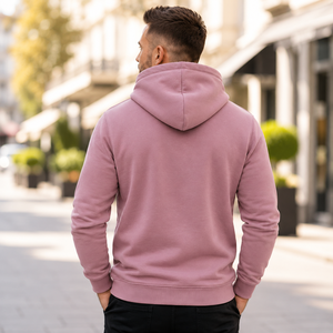 Sweat à capuche unisexe d'hiver de haute qualité, épais, écologique, respirant, 100 % coton molletonné, anti-plis, avec poche, coupe classique - Product Image 4