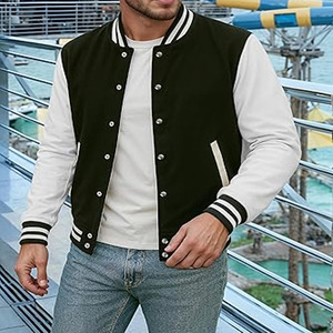 Chaqueta Varsity Unisex 2025, Estilo Urbano, con Estampado de Dibujos Animados, Personalizada, de Manga Larga, con Capucha, para Invierno - Product Image 3