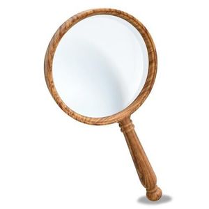 Loupe en bois écologique avec finition naturelle pour la lecture de livres, de documents et la présentation de cadeaux - Product Image 1
