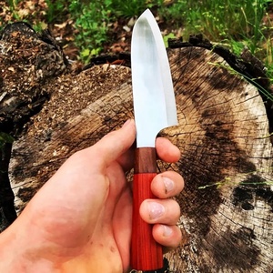 Cuchillo de Chef de Acero Inoxidable de 13 Pulgadas Hecho a Mano por Ahmad Fabric, con Funda de Cuero y Mango Elegante Personalizable - Product Image 3