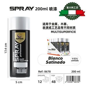 Pinturas Artísticas Satin White de 200 ml - Product Image 1