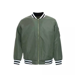 Chaqueta Bomber para Hombre, Personalizada, con Cuello Alto, de Lona, Resistente al Viento, con Cierre, Proveedor Mayorista - Product Image 3