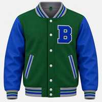 Veste universitaire pour homme, logo personnalisé, bicolore, style Letterman, veste bomber de baseball, boutons pression, streetwear universitaire, vente en gros, OEM, ODM