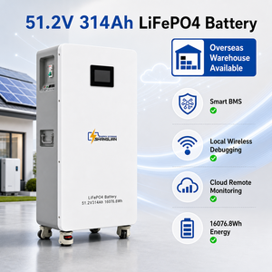 LiFePO4 Home Energy Storage <b>Battery</b> Smart BMS Protection 51.2V 314Ah 16076.8Wh Floor Standing Power Storage Unit - Product Image 1