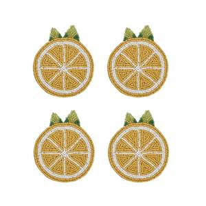 Premium Glass <b>Beaded</b> <b>Coaster</b> Set Handmade Tea Coffee Cup Mats for Table Protection At Best Price - Product Image 3