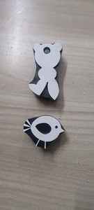 บล็อกพิมพ์ลายไม้แกะสลักด้วยมือ ลายดาว ทนทาน เหมาะสำหรับพิมพ์บนผ้า กระดาษ และงานฝีมือ - Product Image 5