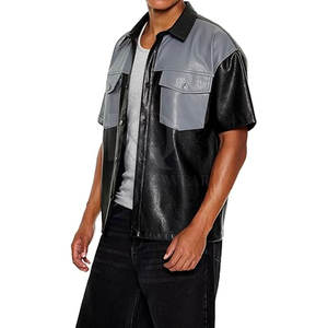 Chemises en cuir pour hommes, style classique avec finition douce, idéales pour le quotidien, les fêtes et les tenues décontractées - Product Image 4