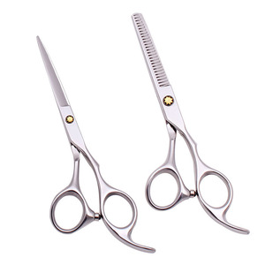 Juego de Tijeras Profesionales para Adelgazar el Cabello, Hoja Afilada de Acero Inoxidable, 30 Dientes, para Diestros, Mango Largo, Uso en Salón - Product Image 6