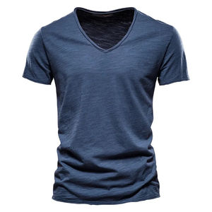 Camiseta Clásica de Cuello Redondo con Rayas, Corte Ajustado, Estilo Casual Elegante para Uso Diario - Product Image 5