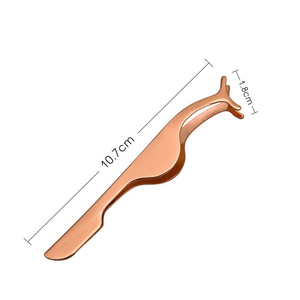 Pince à cils en cuivre, pointe précise, outil de beauté en métal lisse pour extension de cils, mise en forme des sourcils et soin des sourcils - Product Image 5