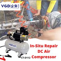 24V DC Offroad Route Aider Réparation De Pneus De Camion Heavy Duty Huile Moins Piston Mini Pompe À Air Compresseur D'air Machine avec 12 litre réservoir