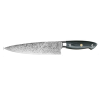Couteau de Chef en Acier Damas Ultra-Tranchant, Couteau de Cuisine Forgé à la Main, Couteau Utilitaire de Cuisine Premium
