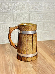 FAIZA CRAFT Poignée de tasse en bois faite à la main, écologique, en bois massif, compatible micro-ondes, certifiée CE, pour café, thé, camping, maison, fêtes - Product Image 4