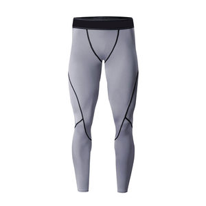 Amazing Industries Men's Custom Elastic Waist Quick Dry Spandex/Polyester <b>Athletic</b> Compression Leggings for Gym Running Workout - Product Image 5