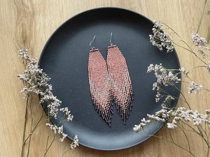 Bohemian Multicolor Gold Plated Tassel Beaded <b>Drop</b> Earrings Women's Bohemia Style Linen Thread White Gold Pattern Fashion By UO - Product Image 1