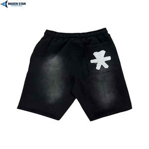 Pantalones Cortos para Hombre, Lisos, de Secado Rápido, Transpirables, Ecológicos, de Algodón y Felpa, con Cordón Ajustable, Bordado, Casuales, Marca Privada - Product Image 2