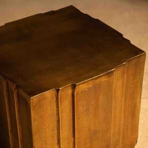 Worth Owning Midcentury Modern Brass <b>Console</b> <b>Table</b> Pedestal Base Handmade Antique Finish Living Room Furniture Hall Decor - Product Image 4