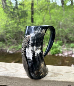 Best Authentic Handcrafted Horn Mug Polished by Tayyab Handicraft From India Unique High Quality <b>Gift</b> - Product Image 3