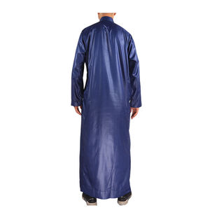 Túnica Tradicional Musulmana Árabe para Hombre, Thobe Premium con Cuello Bordado, Jubba Islámica de Manga Larga, Elegante y Modesta para Oración - Product Image 2